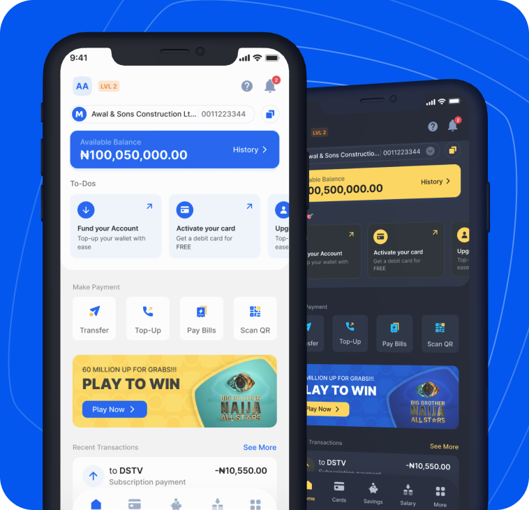 Access your account dashboard and apply for an expense card.